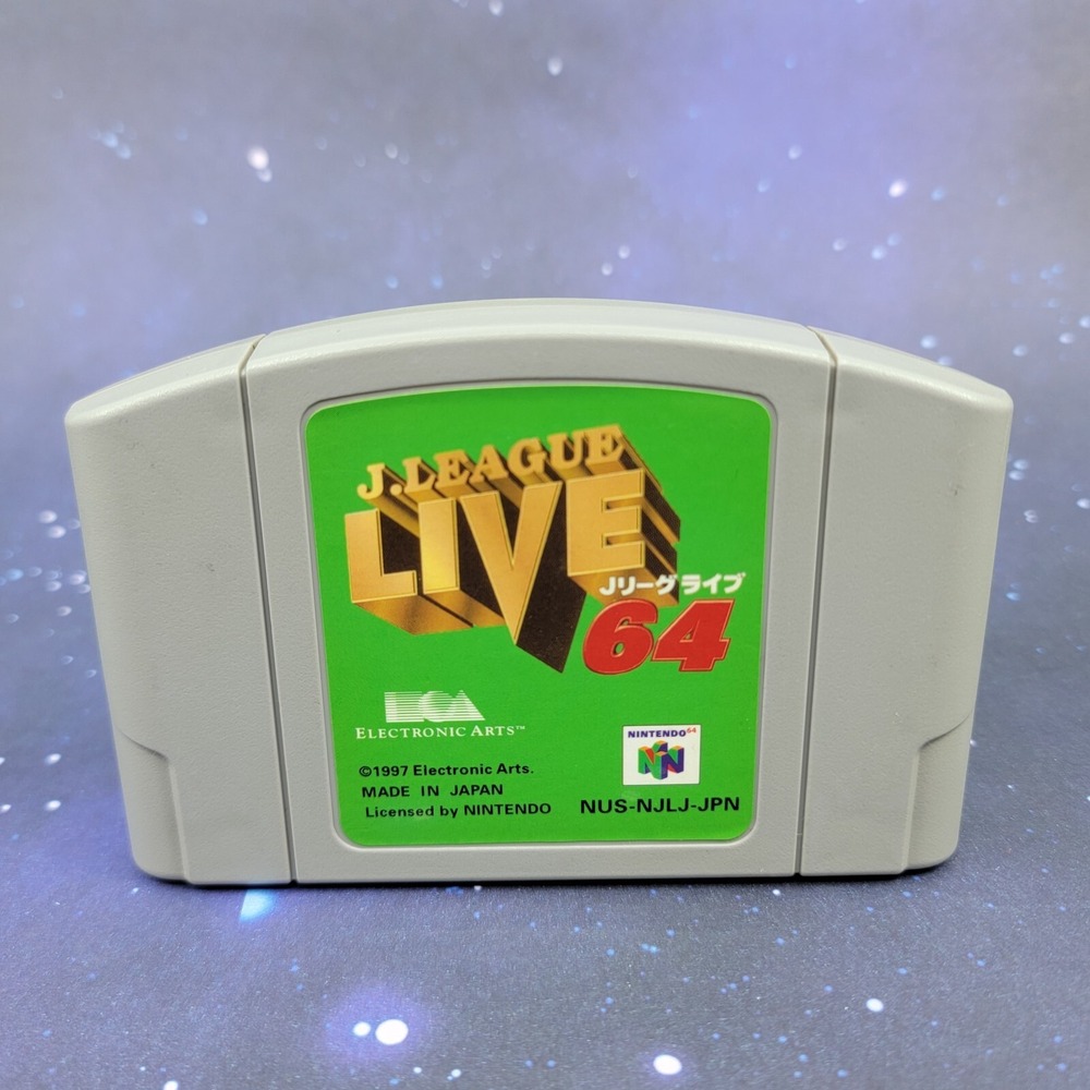 J. League Live 64 (Nintendo 64) JAPANESE Video Game 0706